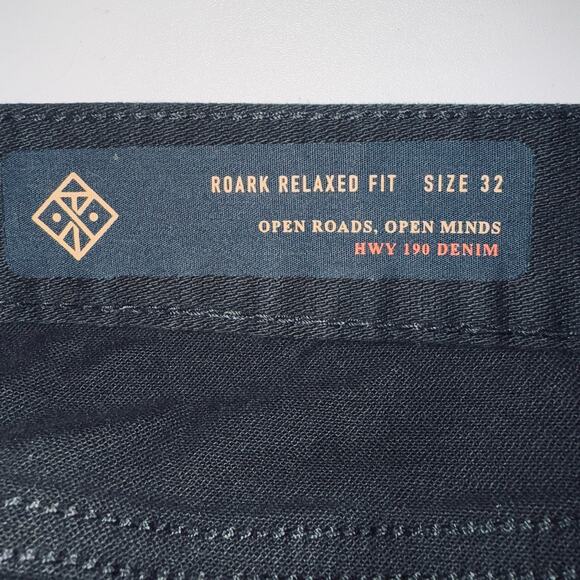 NWT Roark Hwy 190 Jeans Men 35x32 Black Denim Relaxed Fit Pocket Pant School - Picture 6 of 9